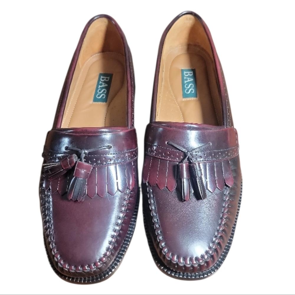 G.H. Bass men's grammer burgundy leather loafers size 9EE